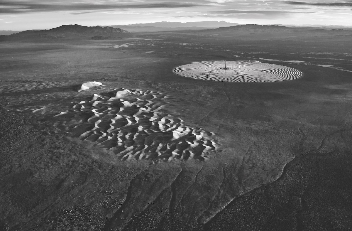 Crescent Dunes, a solar thermal power plant near Tonopah, Nevada.