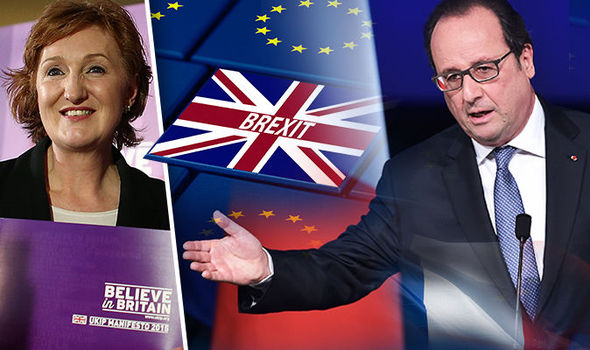 Ukip's Suzanne Evans eased 'apocalypse' fears over Brexit as France told UK to hurry up and leave.