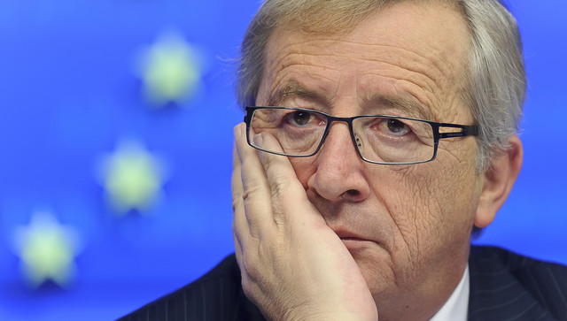 Jean-Claude Juncker said, “the euro foreign-exchange rate is dangerously high.” (Jock Fistick/Bloomberg)